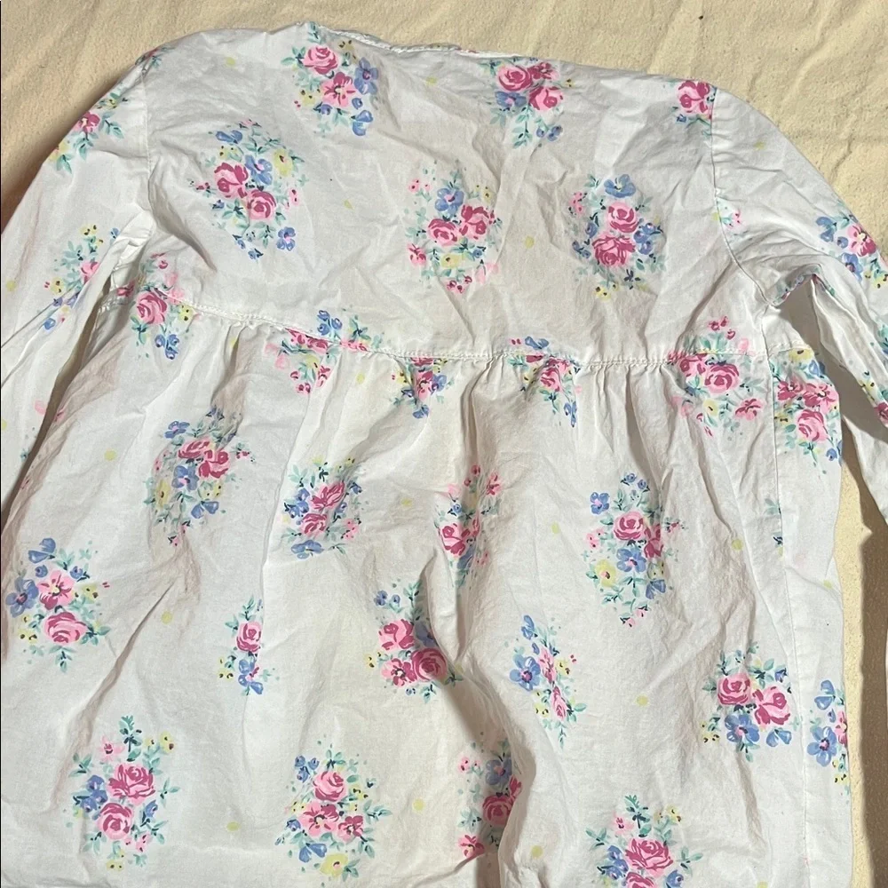 Carter's White Floral Button Down Shirt